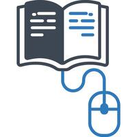 Digital Book illustration with isolated background vector