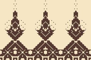 Knit Colorful Abstract Geometric Patternfolk Embroidery, Aztec Geometric Ornament Print. Design for Carpet, Wallpaper, Clothing, Wrapping, Fabric vector