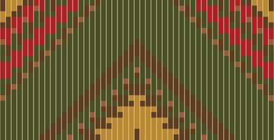 Pixel Geometric Geometric Abstract Patternfolk Embroidery, Aztec Geometric Ornament Print. Design for Carpet, Wallpaper, Clothing, Wrapping, Fabric vector