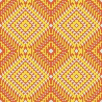 Mosaic Abstract Geometric Pattern Backgroundfolk Embroidery, Aztec Geometric Ornament Print. Design for Carpet, Wallpaper, Clothing, Wrapping, Fabric vector