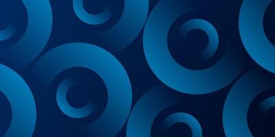 Dark blue circle shape abstract background Shiny blue circle geometric shape with future technology concept vector