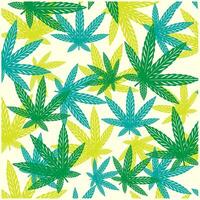 cannabis leaf pattern background design graphic illustration vector