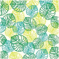 monstera leaf pattern background design graphic illustration vector