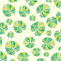 monstera leaf pattern background graphic illustration vector