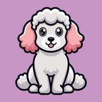 Sitting in Style The Poodle Edition vector