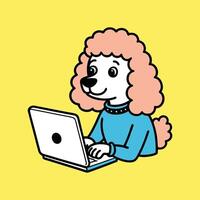 Poodle Digital Hustle vector