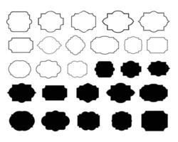 Label Shapes Svg vector