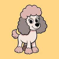 Fluffy and Fabulous Poodle on Display vector