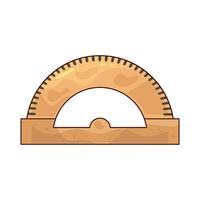 illustration of protractor ruler vector
