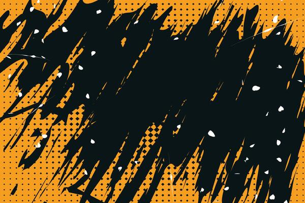 Dynamic Graffiti-Inspired Halftone Pattern