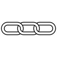 Three Interlocking Chain Links, connection network unity bond togetherness symbol vector