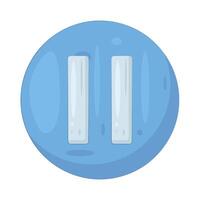 pause button illustration vector