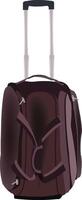 suitcase with extendable handle and wheels vector