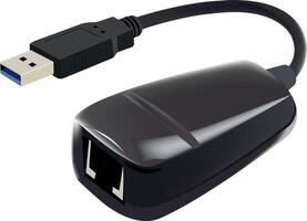 USB connection for computer vector