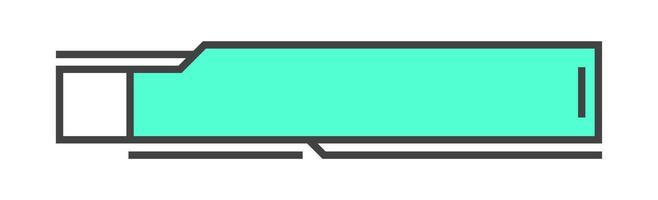 A green screen with a black border vector