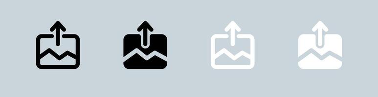 A set of four different icons of a knife, a knife and a knife vector