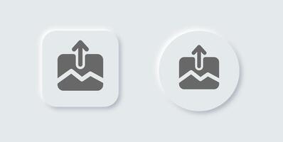 Two buttons with arrows pointing up and down vector
