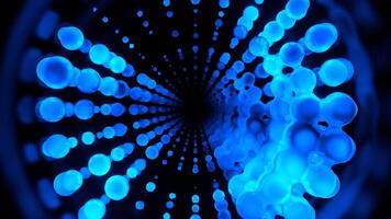 Blue Abstract Extraterrestrial Organic Spheres Tunnel Background Vj Loop I 4K video