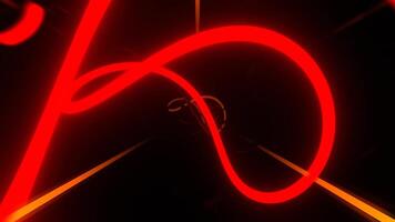 Red and Orange Spectacular Abstract Strobe Curved Lines Background Vj Loop I 4K video
