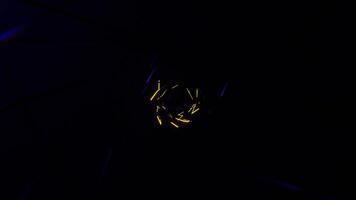 Yellow and Purple Chaotic Abstract Strobe Neon Flow Background Vj Loop I 4K video