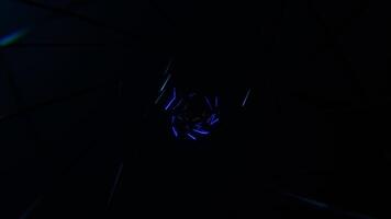 Blue and Orange Chaotic Abstract Strobe Neon Flow Background Vj Loop I 4K video