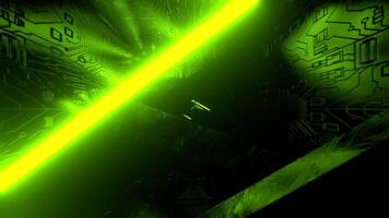 Purple and Light Green Futuristic Infinite Strobe Neon Tunnel Background Vj Loop I 4K video