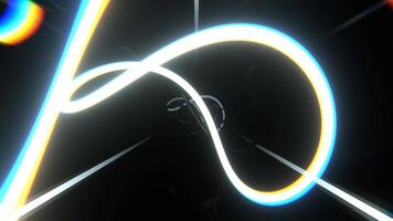 White Spectacular Abstract Strobe Curved Lines Background Vj Loop I 4K video