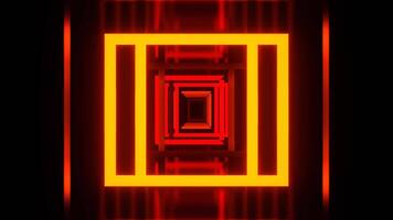 Red and Orange Strobe Neon Square Abstract Background Vj Loop I 4K video