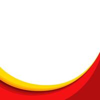 Abstract Red Wave Background with yellow stripe vector