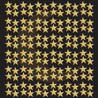 Golden star pattern design with black background vector