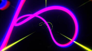 Light Green and Purple Spectacular Abstract Strobe Curved Lines Background Vj Loop I 4K video