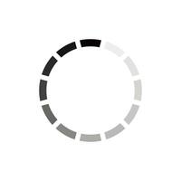 Circle loading bar progress icon vector
