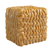 Abstract Cube with Intricate Texture on Transparent Background png