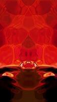 Fiery Abstract Lava Rorschach Loop video