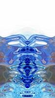Symmetrical Fluid Inkblot Animation Loop video