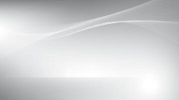 Abstract white and gray color, modern design stripes background with curve lines, wavy pattern, illustration vector