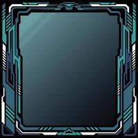 Abstract futuristic technology modern frame vector