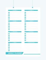 Printable planner template design, Daily planner for every day, Schedule, tasks, notes for the every day and simple printable to do list, Graphic set for daily routine. vector