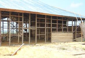 Witness the progress of our wooden house photo