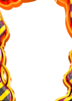 Abstract shiny color gold wave certificate boder png