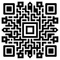 QR Code Icon for High-Tech Business Solutions vector