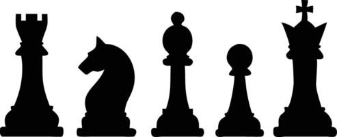 Elegant Set of Chess Icon for Digital and Print Projects vector