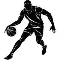 Best Basketball Player Silhouette for Print and Digital vector