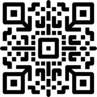 QR Code Icon for Websites and Digital Platforms vector