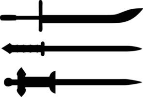 Ultimate Sword Icon Set for Game and Design vector