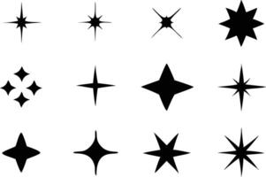 Dazzling Sparkle Icons Set for Glamorous and Festive Projects vector
