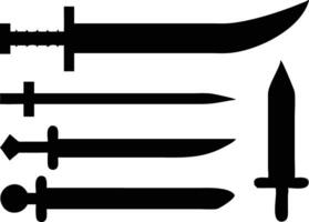 Customizable Sword Icon Set for Various Needs vector