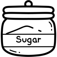 Jar of sugar png