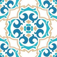 Turkish abstract flourish pattern with intricate details, designed as a seamless tile. Perfect for textiles, wallpapers, branding, and decor. Ideal for home decor brands, artisans, and luxury project. vector
