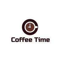 A logo for coffee time vector